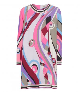CLOTHES - ABSTRACT-PRINT DRESS