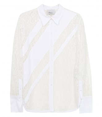CLOTHES - FLOCKED LACE SHIRT