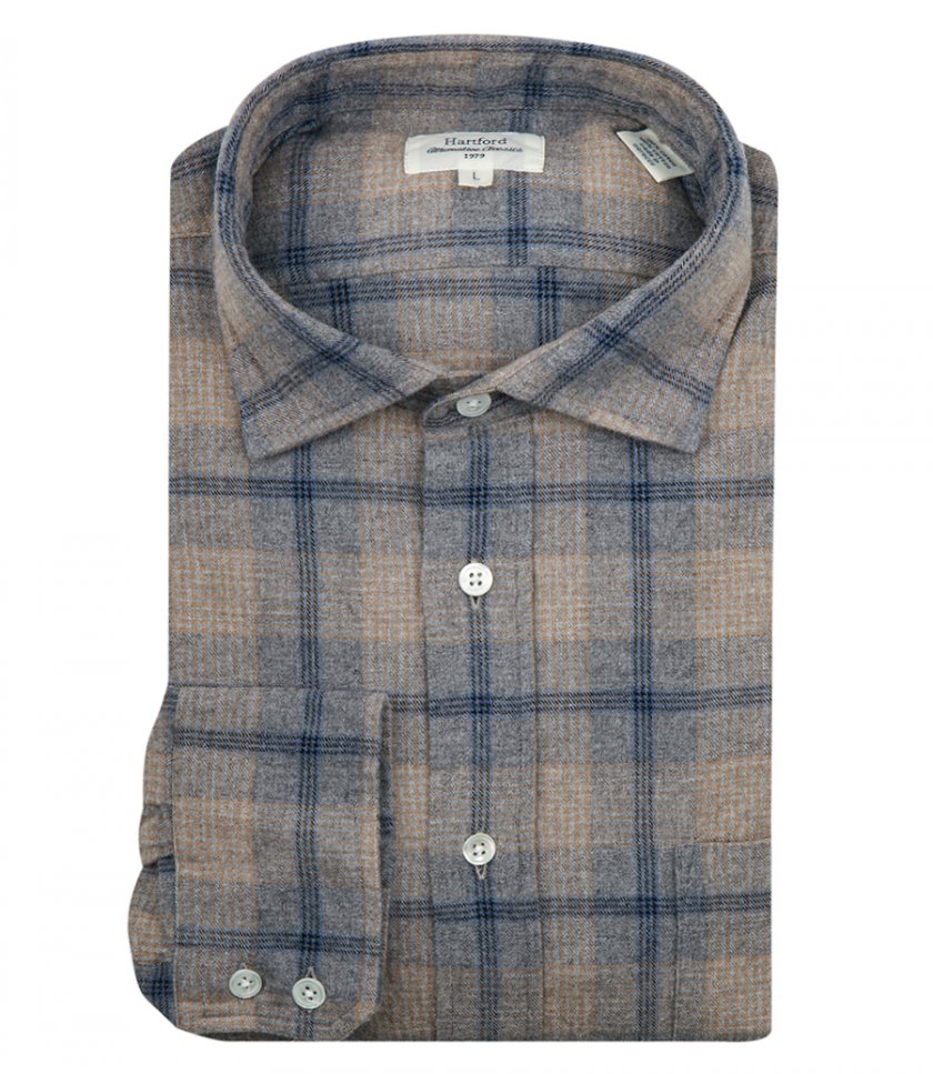 CLOTHES - CHECKED FLANNEL PAUL REGULAR SHIRT
