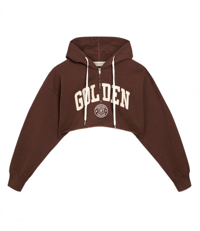 SALES - JOURNEY COLLECTION HOODED CROPPED SWEATSHIRT