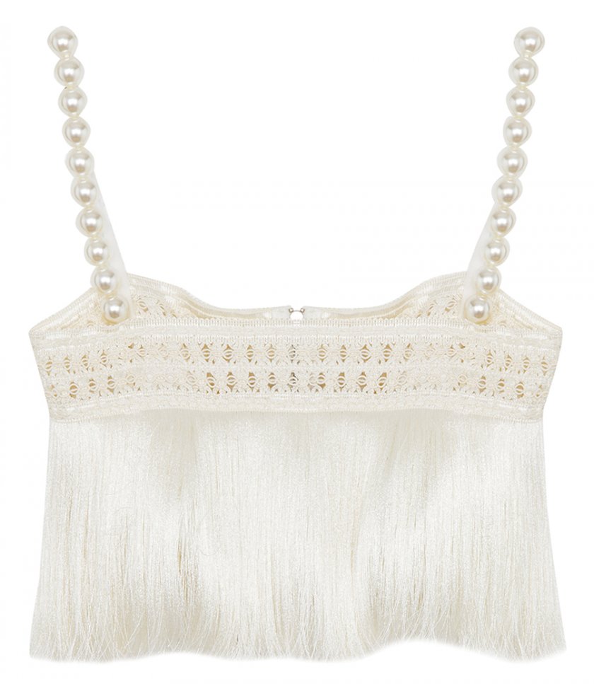 CLOTHES - FRINGE CROPPED TOP