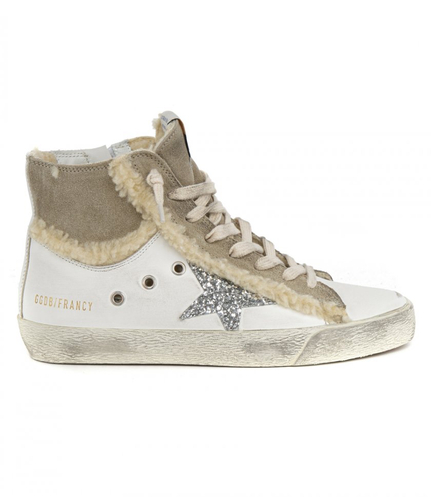 GOLDEN GOOSE  - LEATHER AND SUEDE FRANCY