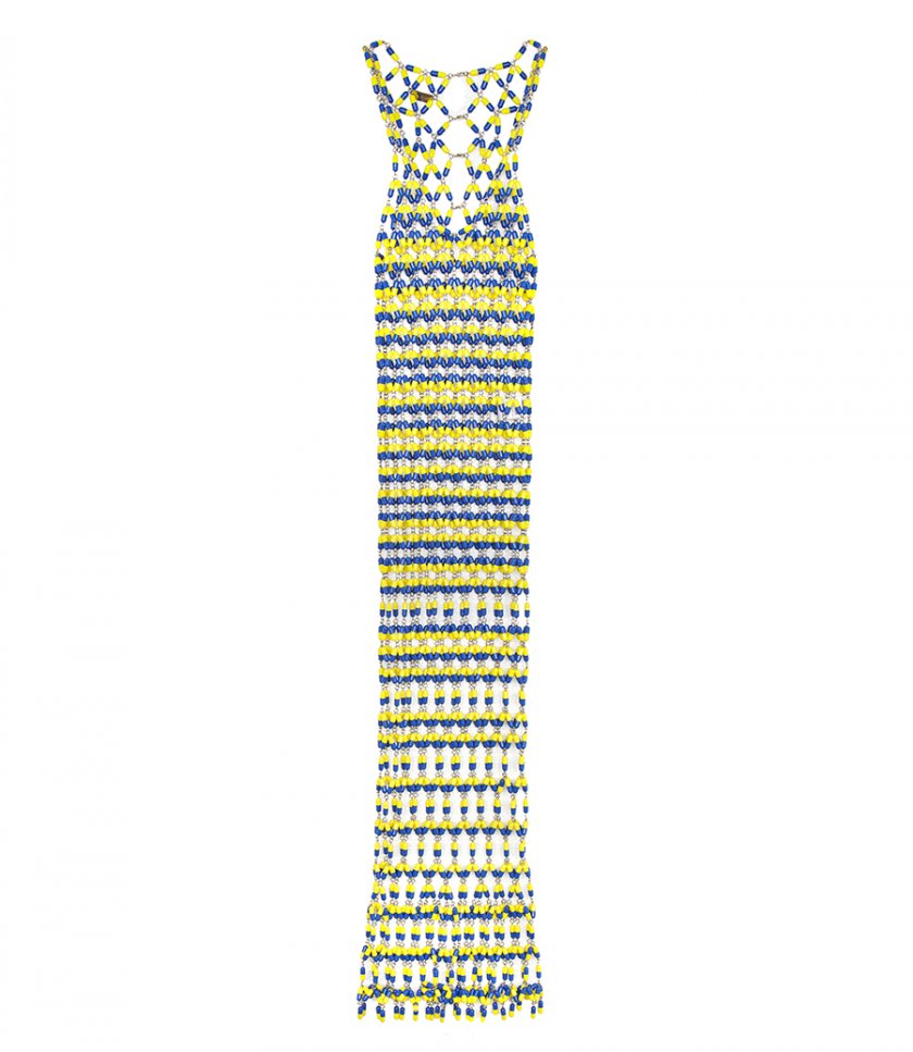 SALES - BLUE AND YELLOW COMBO PILL DRESS