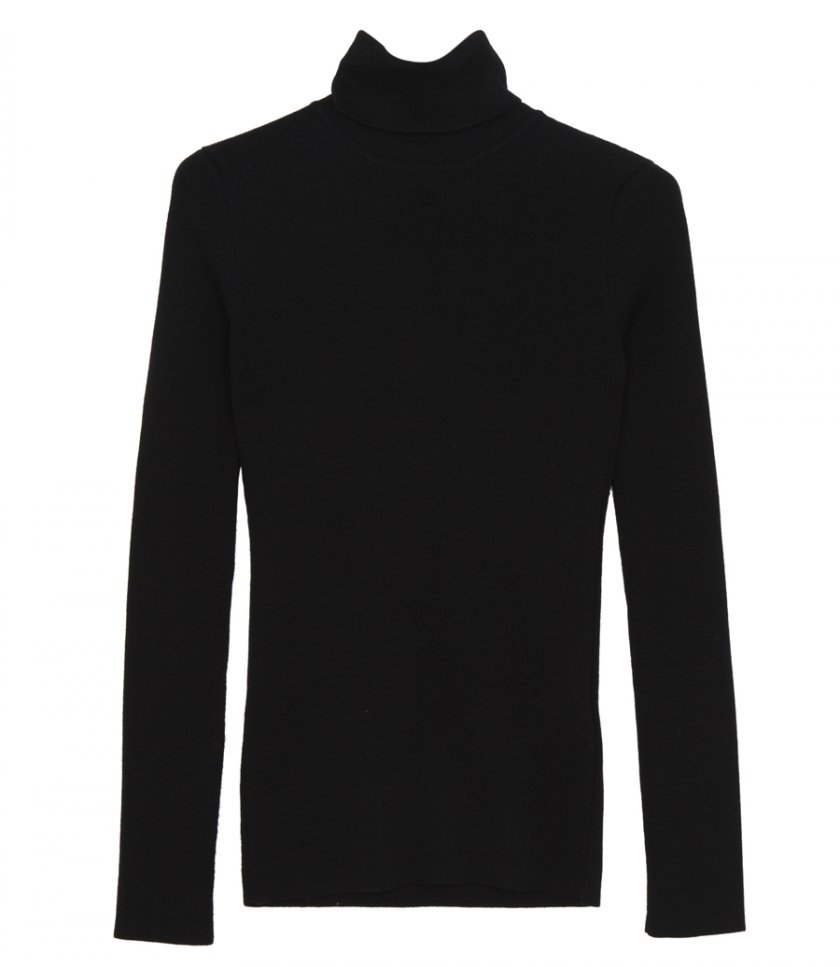 PULLOVERS - KNITTED POLO NECK JUMPER