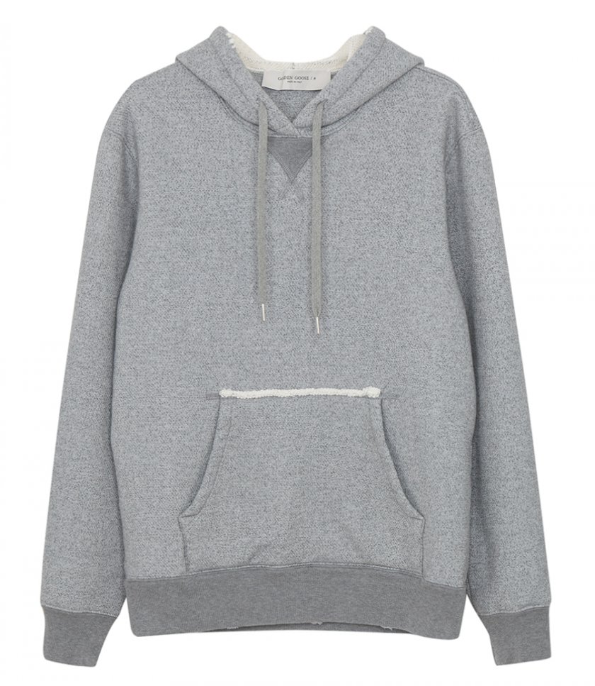 CLOTHES - JOURNEY COLLECTION - GRAY MELANGE COTTON HOODIE