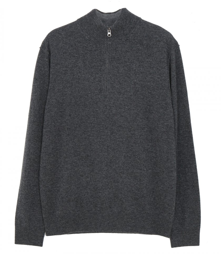 SALES - WOOL AND CASHMERE TRUCKER SWEATER
