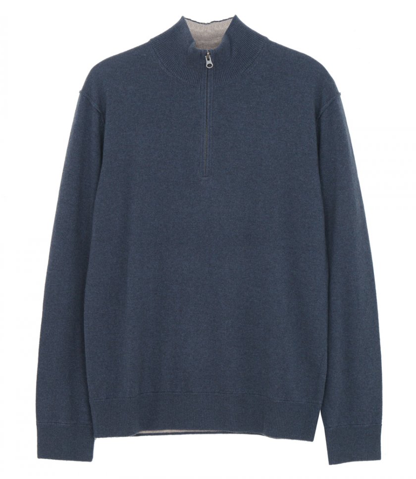 SALES - WOOL AND CASHMERE TRUCKER SWEATER
