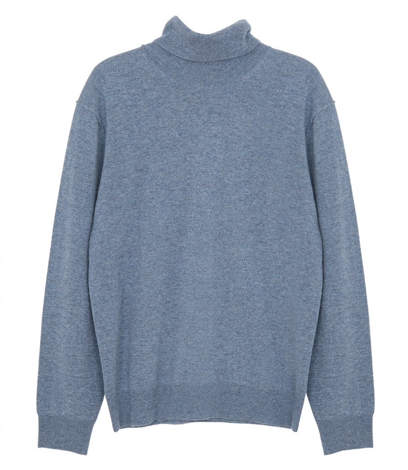 SALES - WOOL AND CASHMERE ROLL NECK