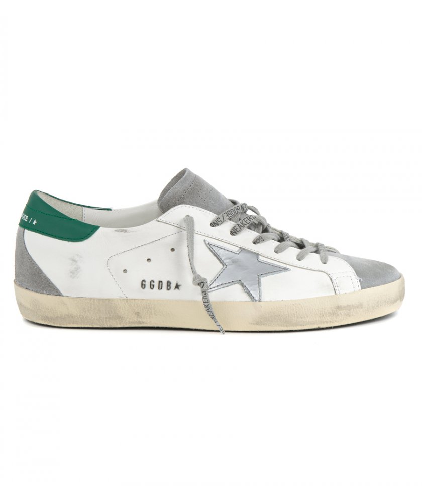 SNEAKERS - SILVER LAMINATED STAR SUPER-STAR