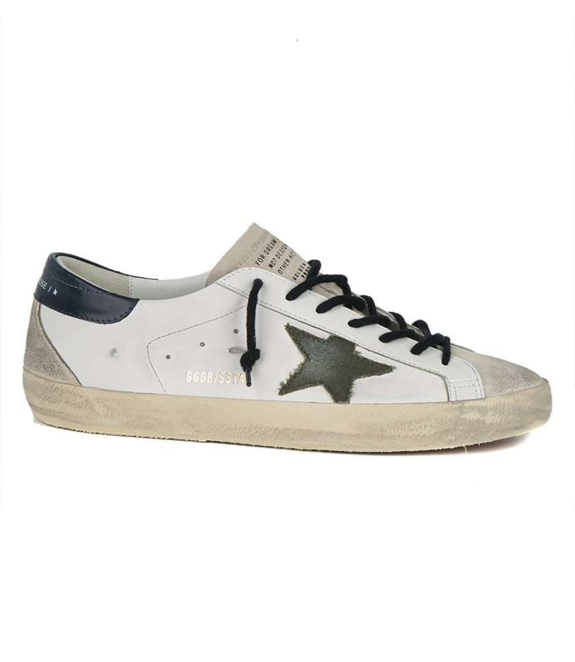 SNEAKERS - LEATHER UPPER AND HEEL SUEDE TOE SUPER-STAR