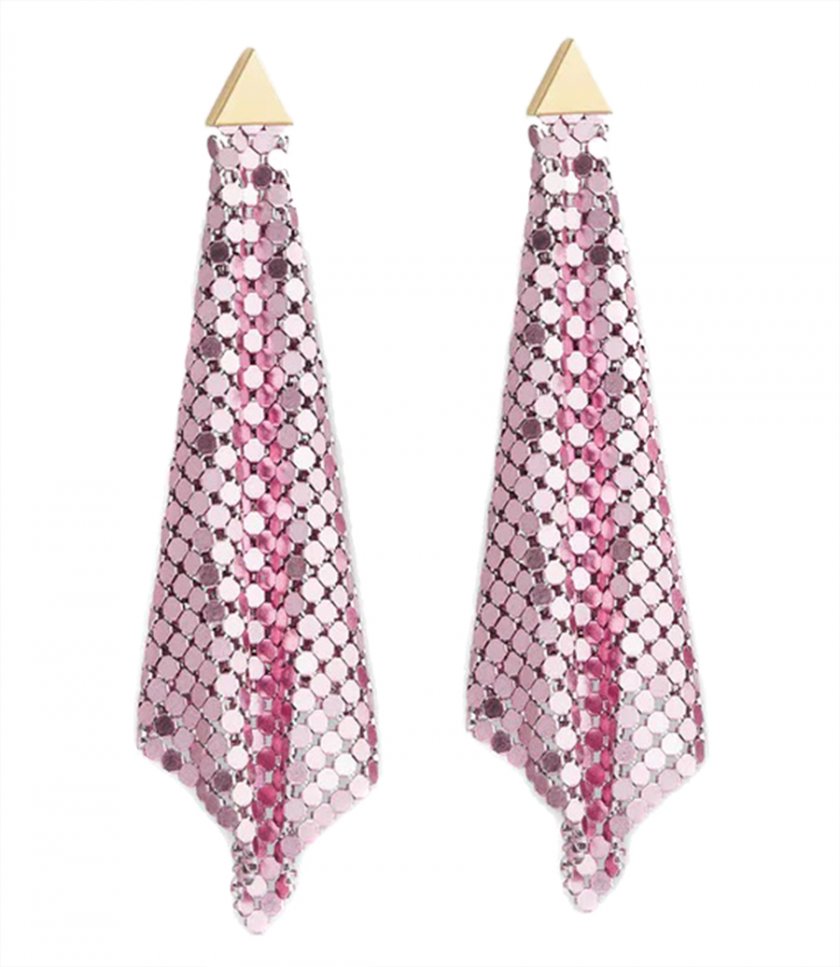 FINE JEWELRY - PINK CHAINMAIL EARRINGS