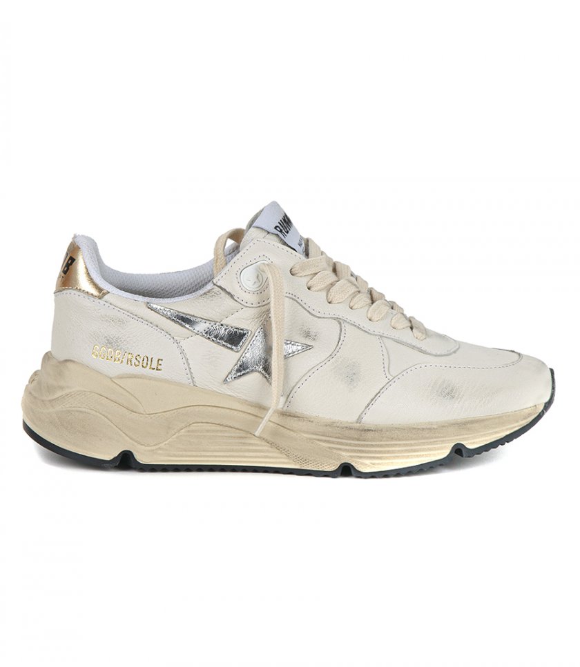 SNEAKERS - WHITE NAPPA RUNNING SOLE