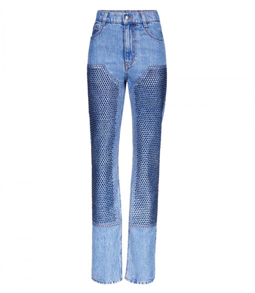 CLOTHES - CRYSTAL EMBELLISHED STRAIGHT LEG JEAN