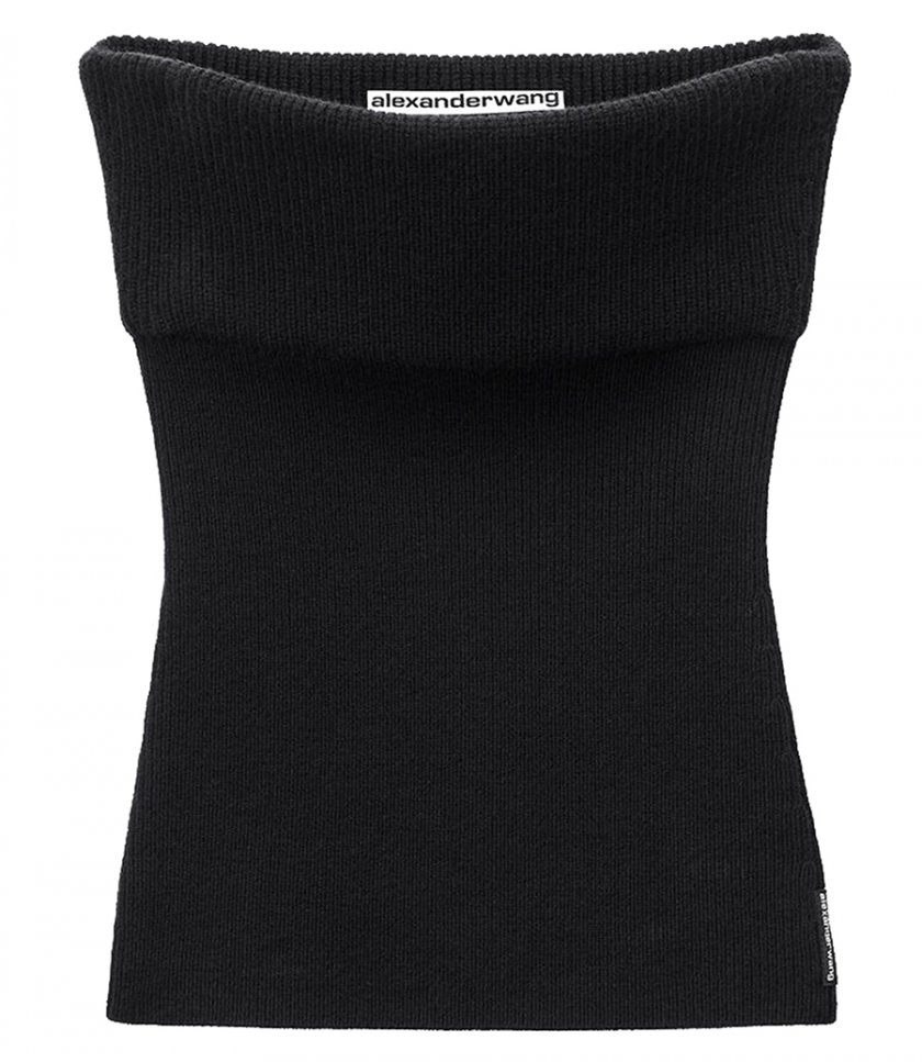 CLOTHES - RIBBED WOOL TUBE TOP
