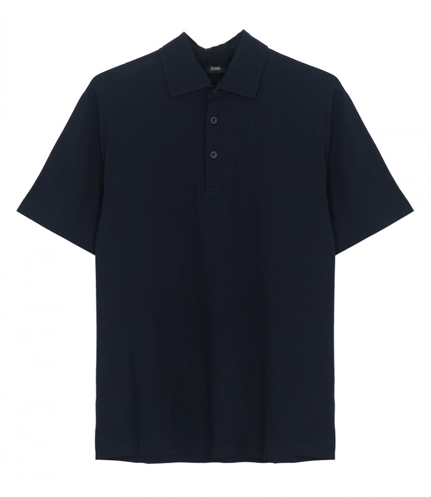 POLO SHIRT IN CREPE JERSEY