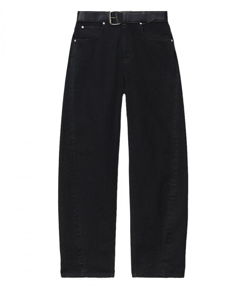 ALEXANDER WANG - LEATHER BELTED BALLOON JEAN