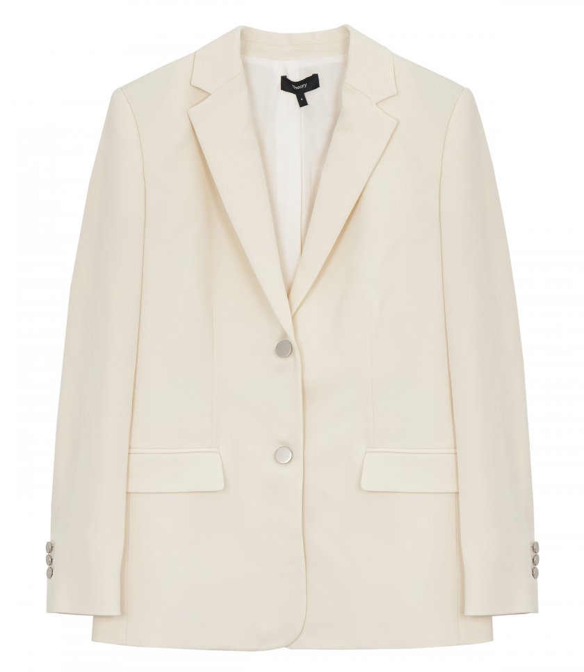 JACKETS - PATCH POCKET BLAZER IN ADMIRAL CREPE