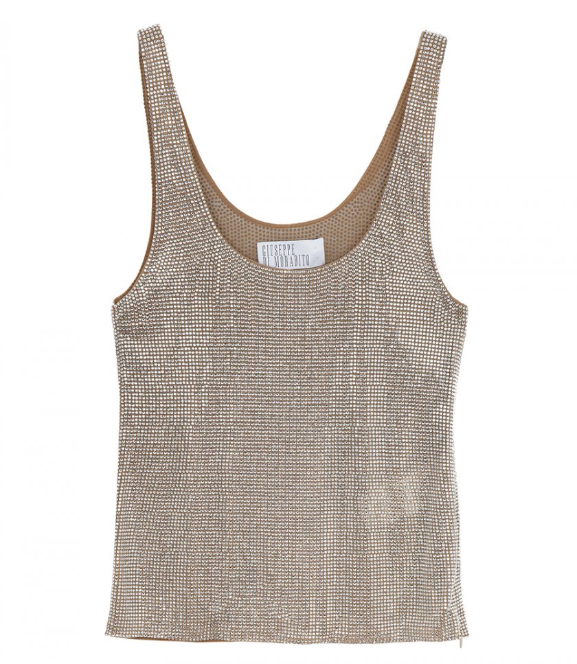CLOTHES - TANK TOP WITH CRYSTALS