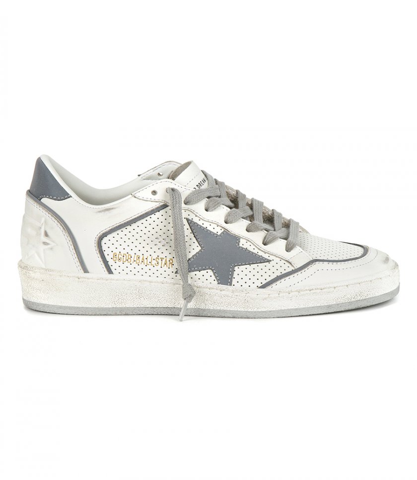SNEAKERS - WHITE LEATHER BALL STAR