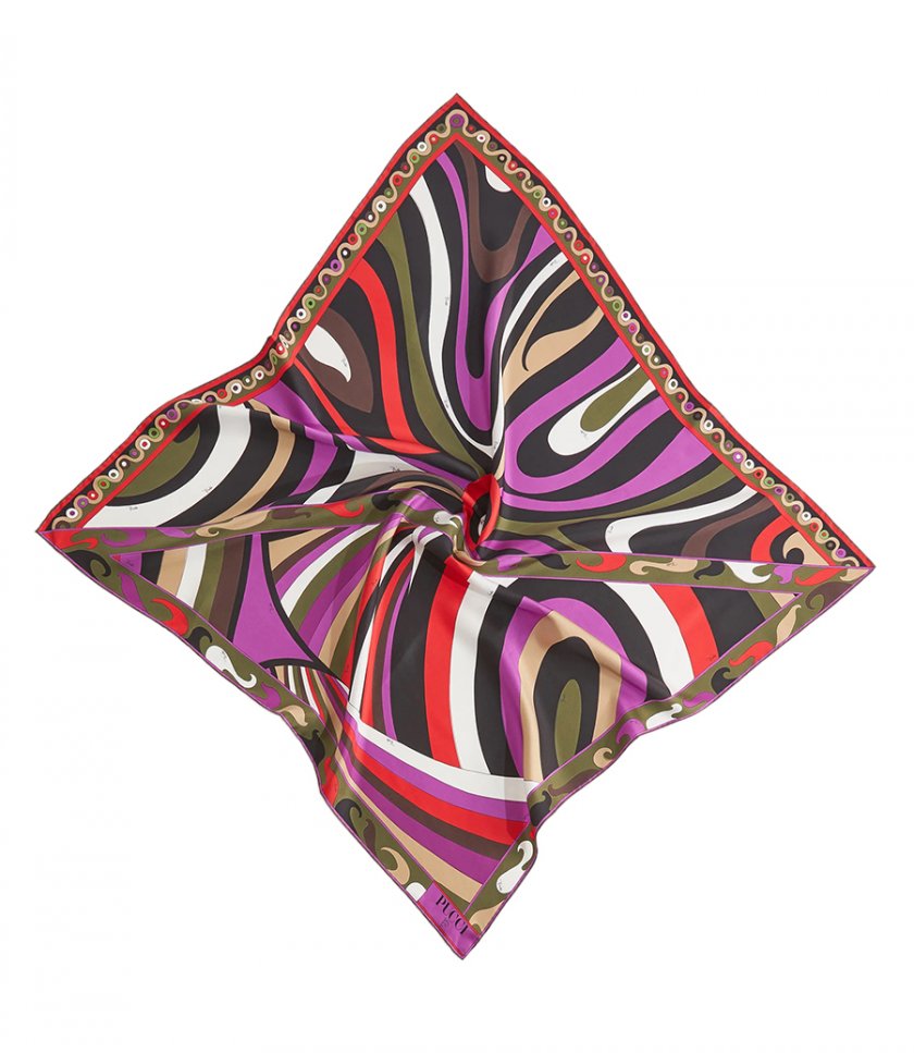 SCARVES - IRIDE AND MARMO-PRINT LARGE SILK-TWILL CARRE