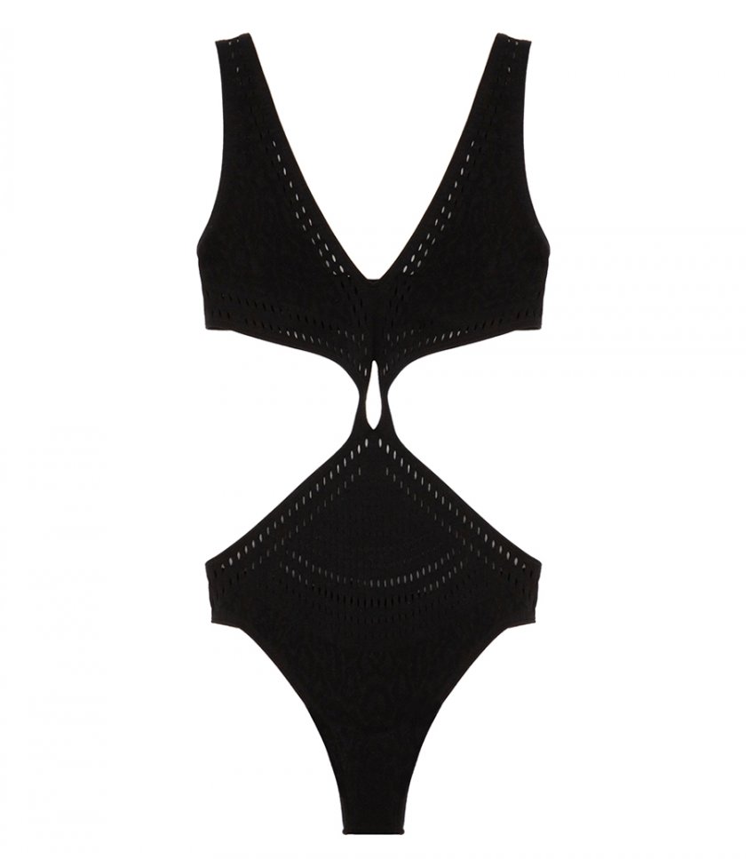 ROBERTO CAVALLI - KNIT CUT-OUT ONE-PIECE SWIMSUIT