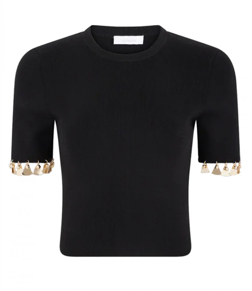 CLOTHES - TOP EMBELLISHED WITH GOLDEN STUD