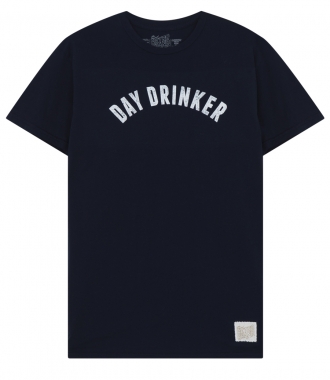 CLOTHES - DAY DRINKER PRINTED CREWNECK TEE IN COTTON