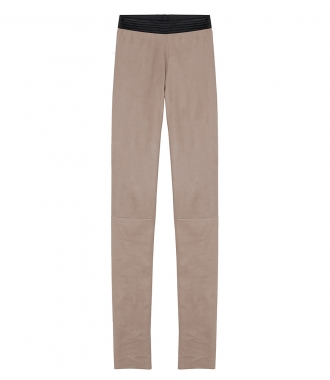 CLOTHES - SLIM FIT LEATHER TROUSERS