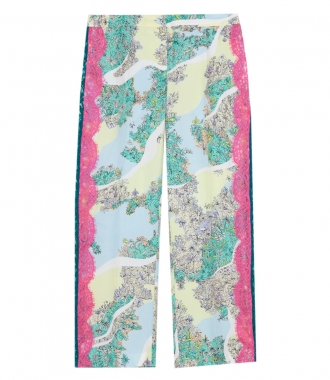 CLOTHES - FLORAL LACE DETAILING CROPPED TROUSERS