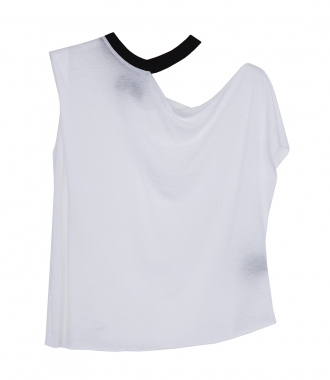 CLOTHES - RIB NECK CUT OUT TEE
