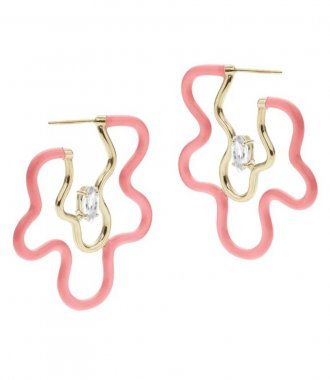 ACCESSORIES - CORAL PINK MARQUISE EARRING
