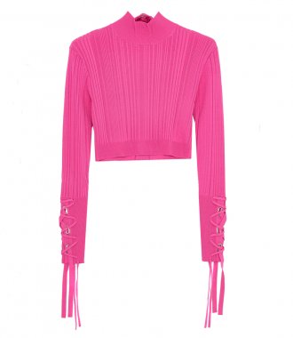 STYLE REPORT - VARIEGATED RIB LACED CROP TOP