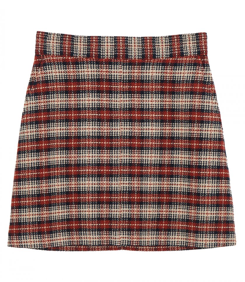 CLOTHES - checked mini skirt