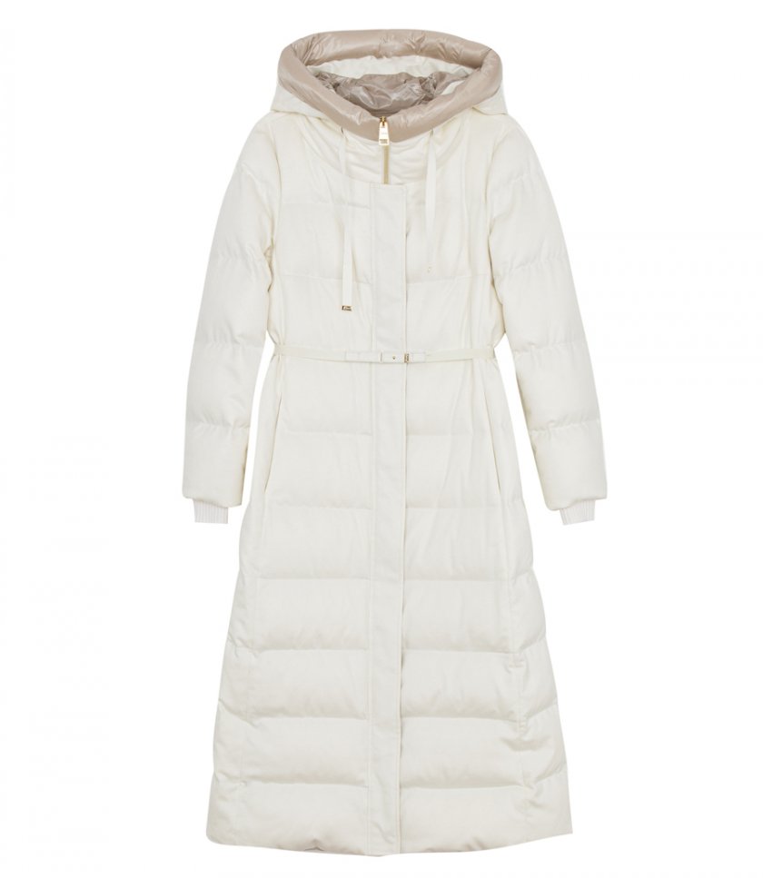 CLOTHES - CASHMERE SILK LONG BELTED PARKA
