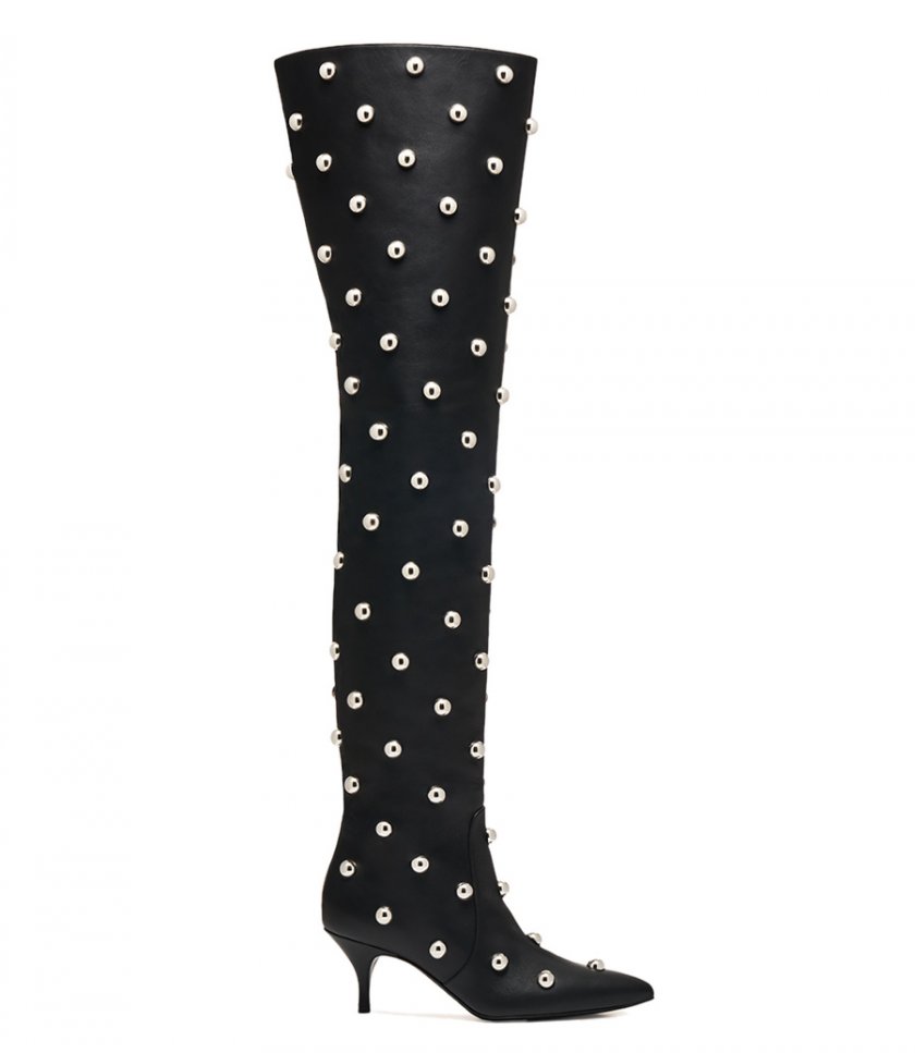 MAGDA BUTRYM - STUDDED LEATHER OVER THE KNEE BOOTS