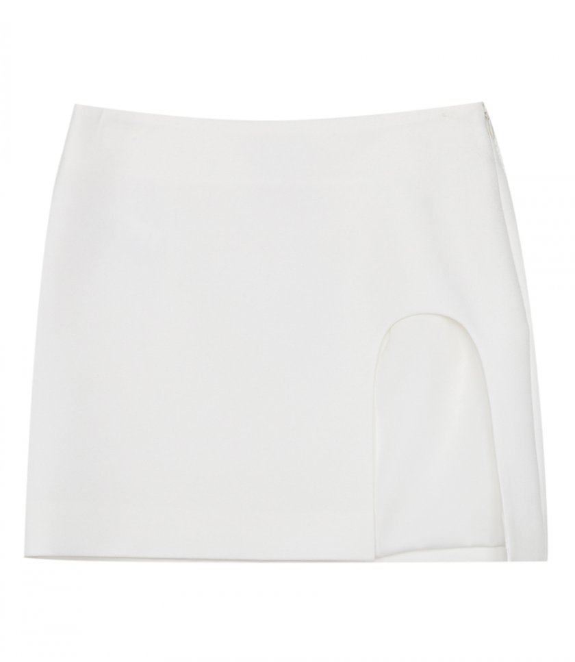 CLOTHES - MINI SKIRT WITH ROUND SILT