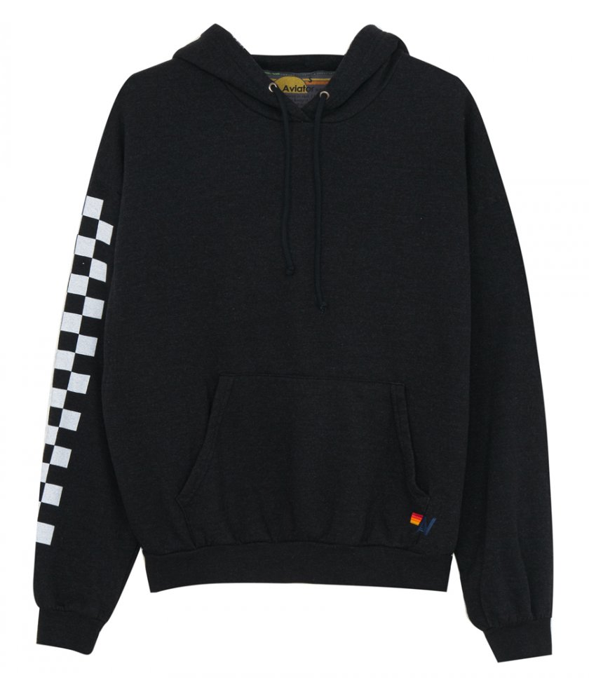 HOODIES - RELAXED CHECK SLEEVE PULLOVER HOODIE