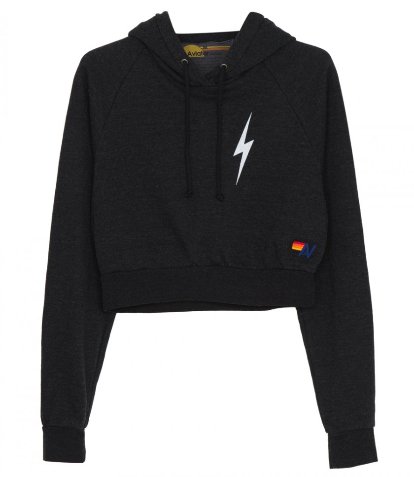CLOTHES - BOLT 2 CROPPED PULLOVER HOODIE