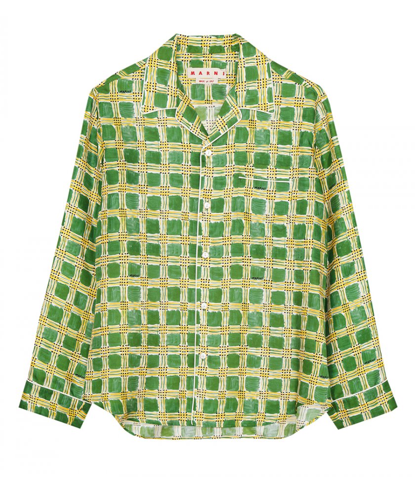 CLOTHES - SHIRT WITH CHECK FIELDS PRINT