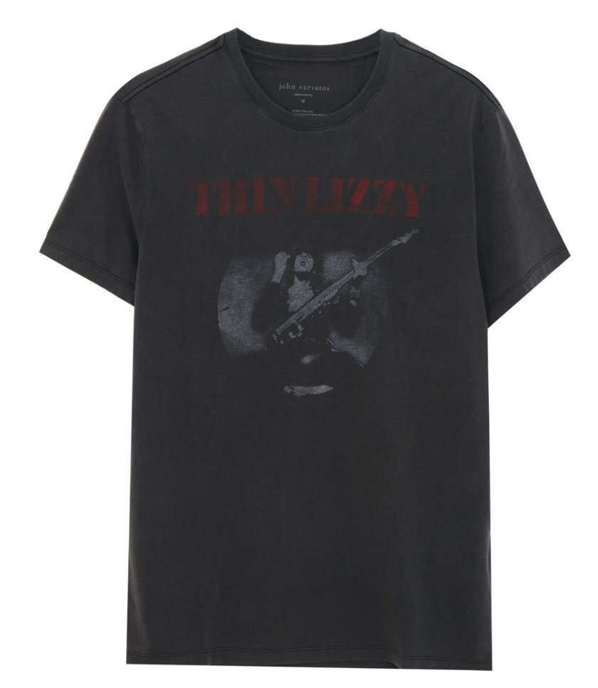 CLOTHES - SS RAW EDGE TEE  -THIN LIZZY LIVE AND