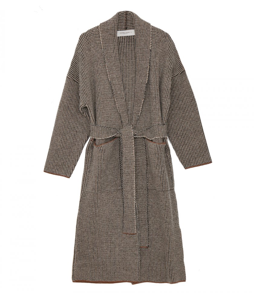 COATS - LONG BROWN JOURNEY COLLECTION CARDIGAN