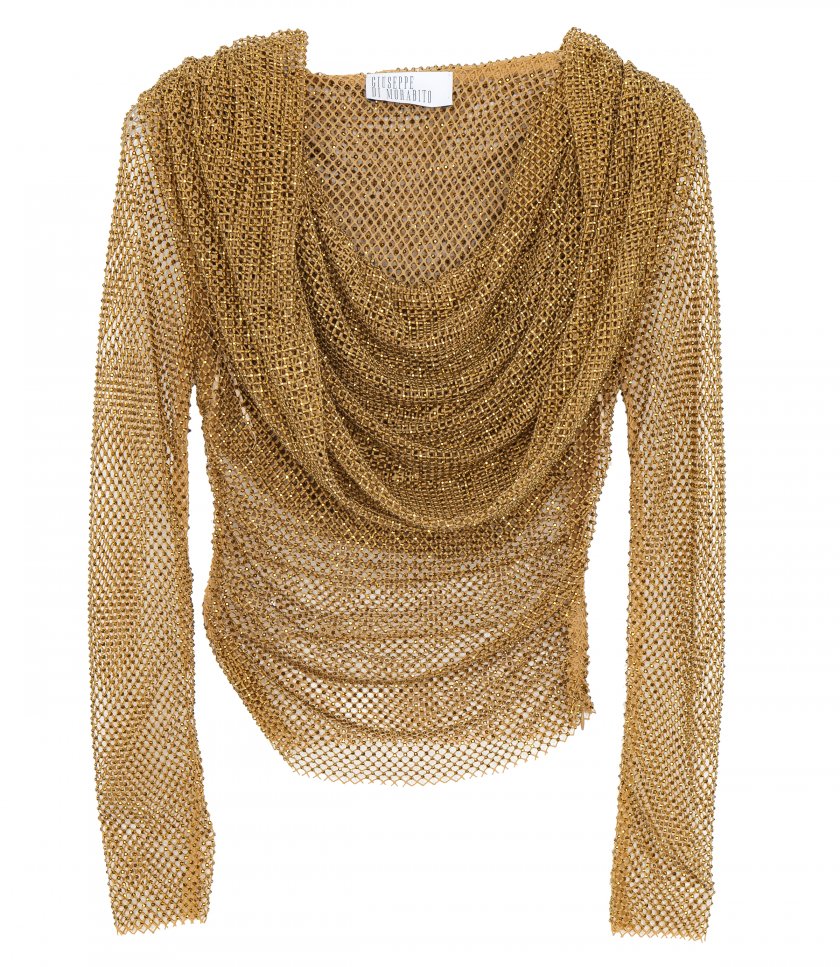 CLOTHES - TOP IN CRYSTAL NET LS