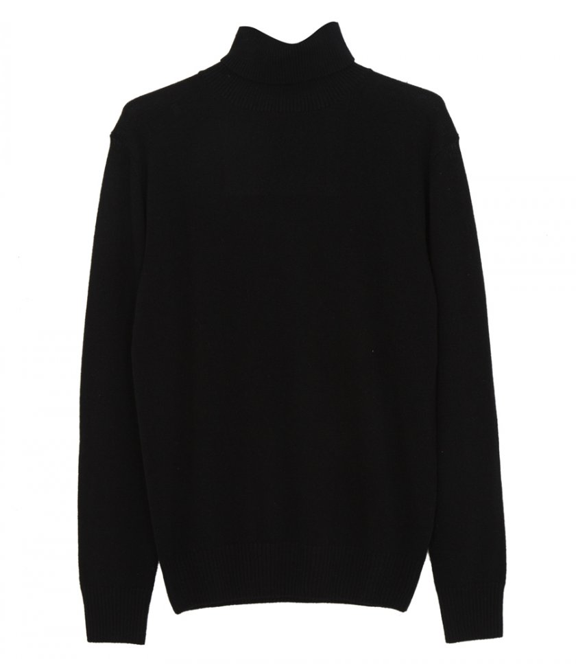 KNITWEAR - ROLL NECK CASHMERE PULLOVER