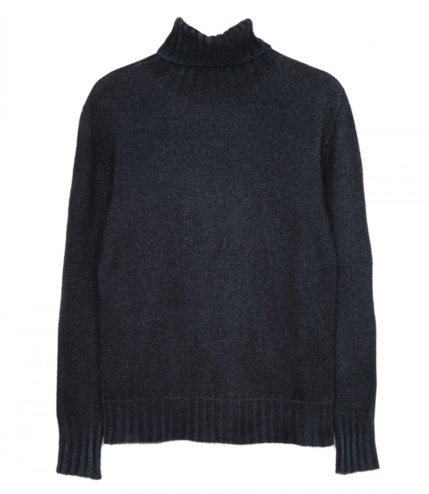 SALES - ROLL NECK CASHMERE PULLOVER