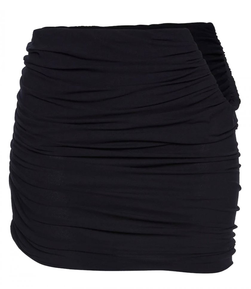 SKIRTS - HIP PLUNGE RUCHED MINI SKIRT