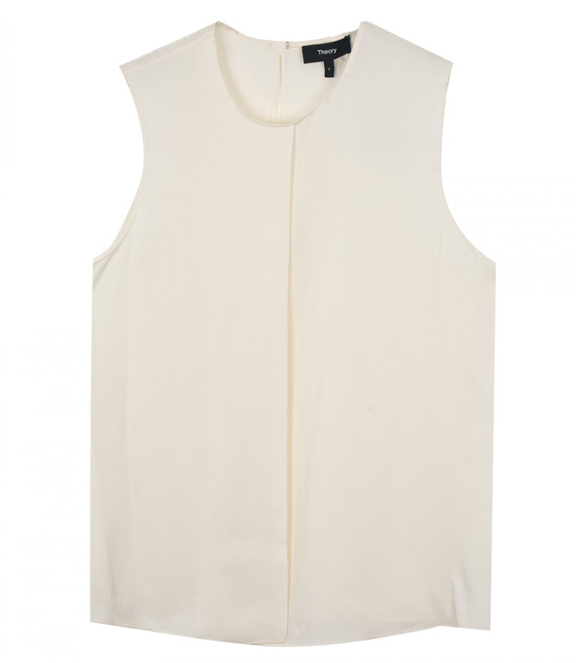 THEORY - FLAP STARIGHT BLOUSE