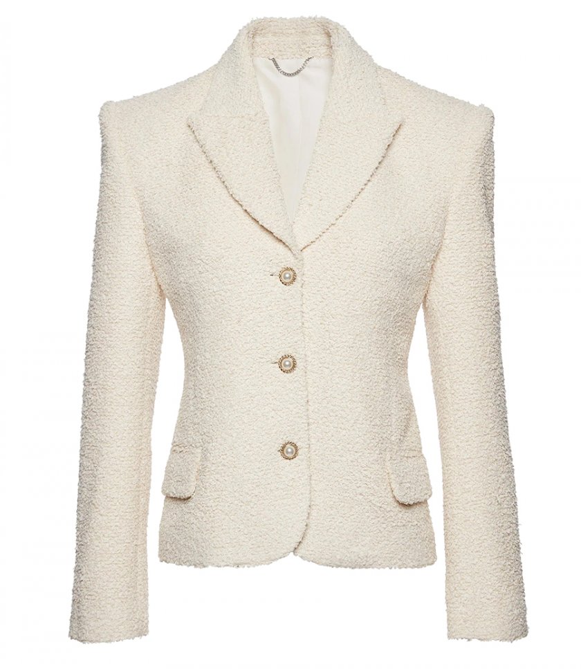 BLAZERS - FITTED BOUCLE BLAZER