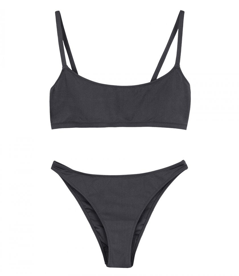 JUST IN - LOW WAISTED BIKINI WITH STRAIGHT NECKLINE TOP