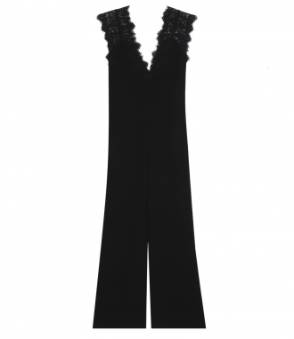 CLOTHES - ZUZANNA LACE-TRIMMED JUMPSUIT WITH DEEP V FRONT & BACK CUTOUT