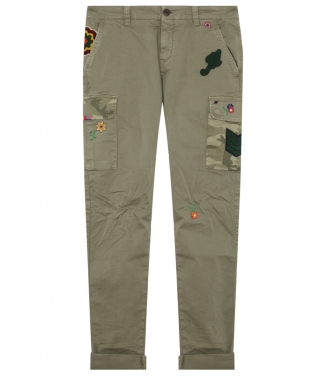 CLOTHES - CHILE CARGO PATCHED TROUSERS IN STRETCH GABARDINE